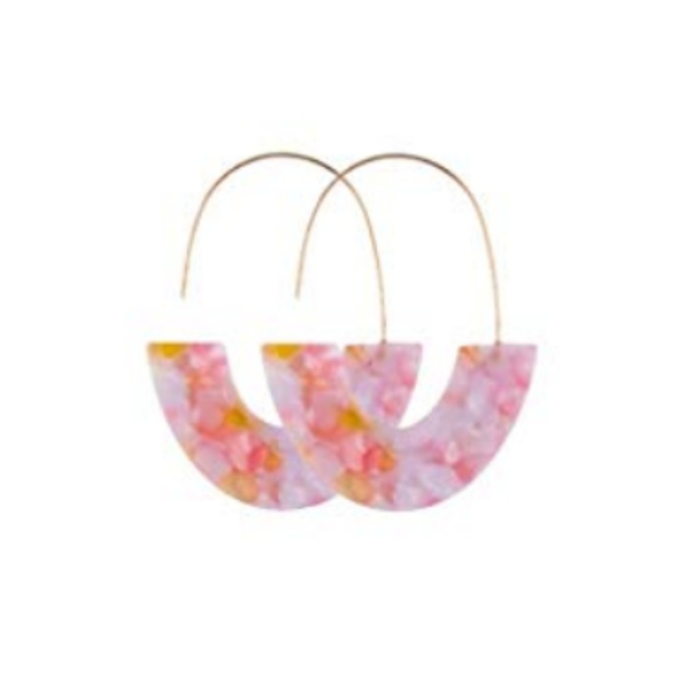 Acrylic Resin Statement Earrings - NWT